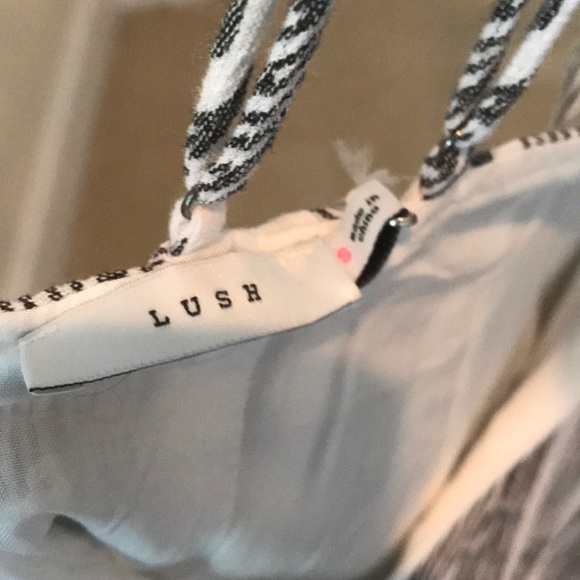 Lush Apres Sea Black and White Striped Dress - Picture 7 of 8